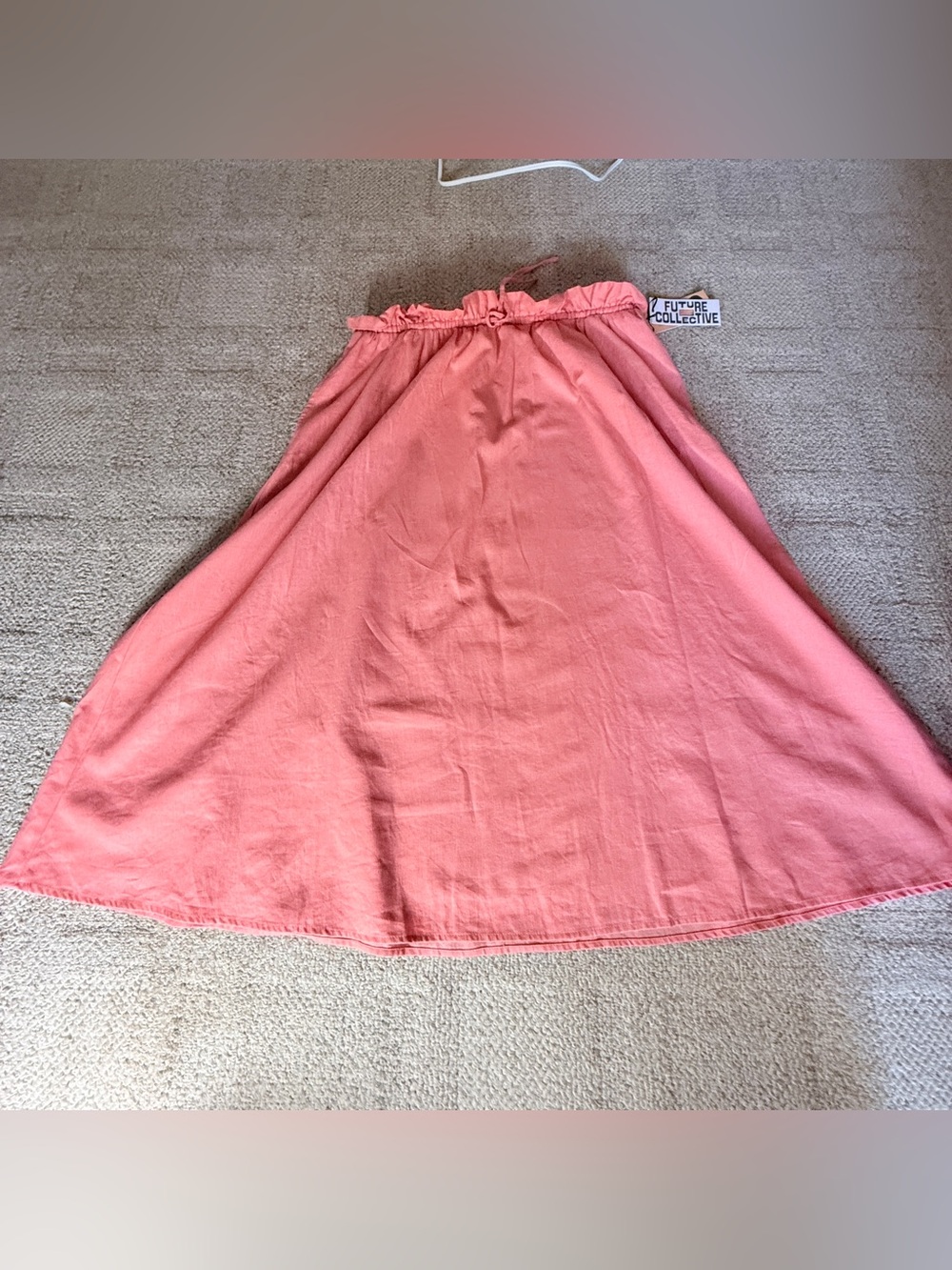 NWT Future Collective Jenny K Lopez Coral Midi Skirt XXL